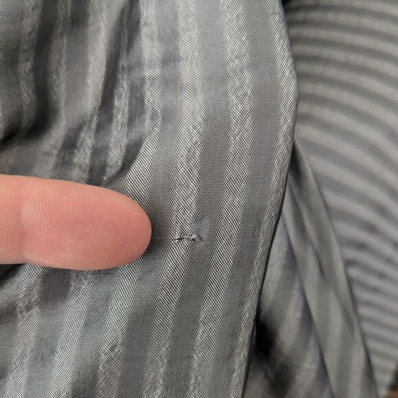 Vintage Flirt Prom Dress Maxi Gown 10 Silver Gray Y2K Corset Fairy Goth Glam - Picture 13 of 15